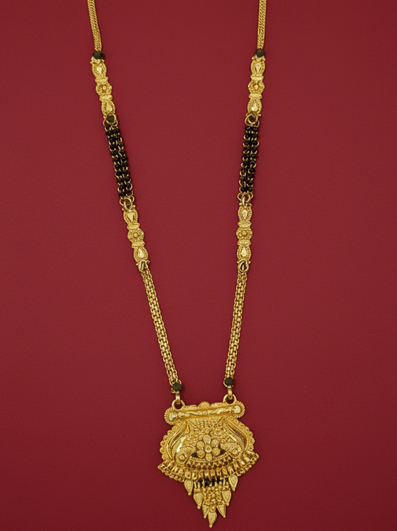 Traditional Designer Mangalsutra Pendant Necklace - Image 5